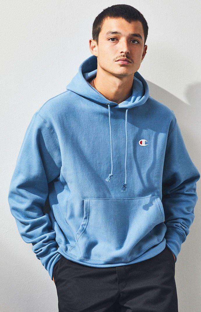 slate blue champion hoodie