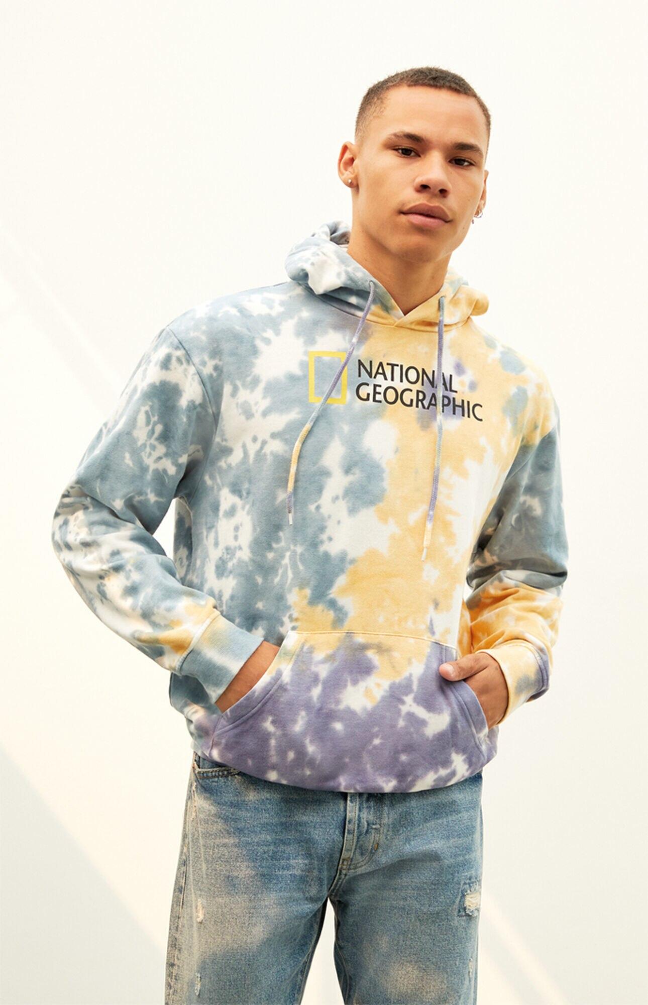 PacSun Tie-dyed Nat Geo Bahamas Hoodie in Blue for Men | Lyst
