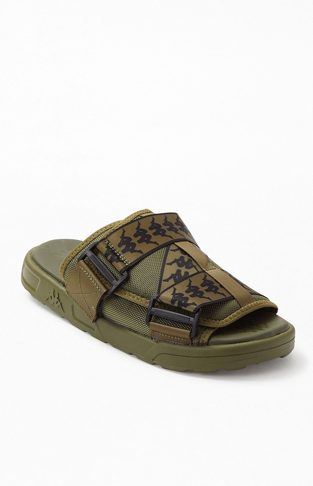 Kappa Rubber 222 Banda Mitel 1 Slide Sandals in Green for Men - Lyst
