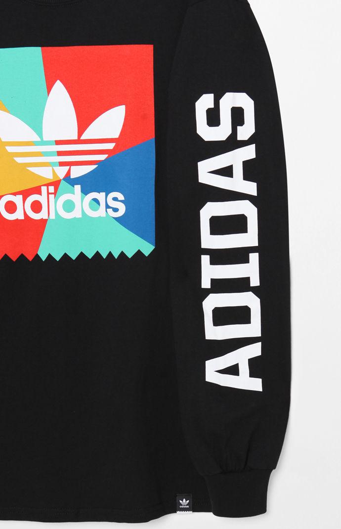 adidas blackbird black long sleeve t-shirt