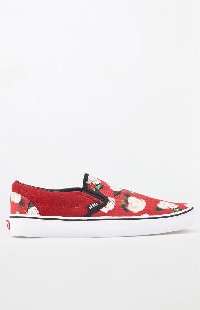 vans romantic floral slip on