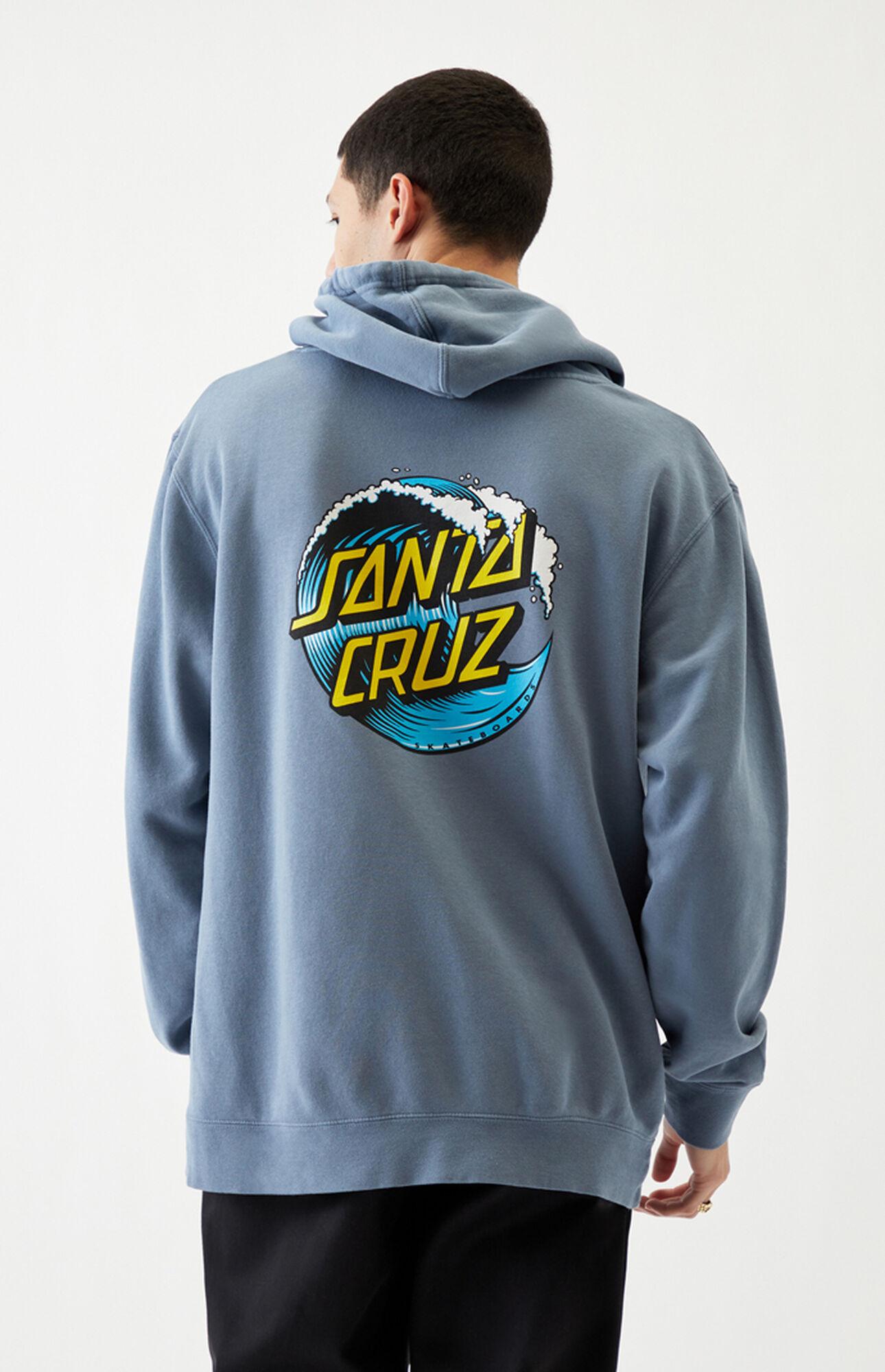 Santa Cruz Fleece Wave Dot Hoodie in Blue for Men - Lyst