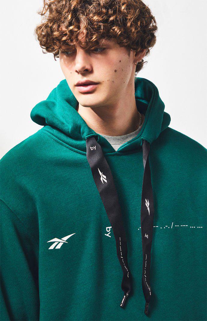 reebok green hoodie