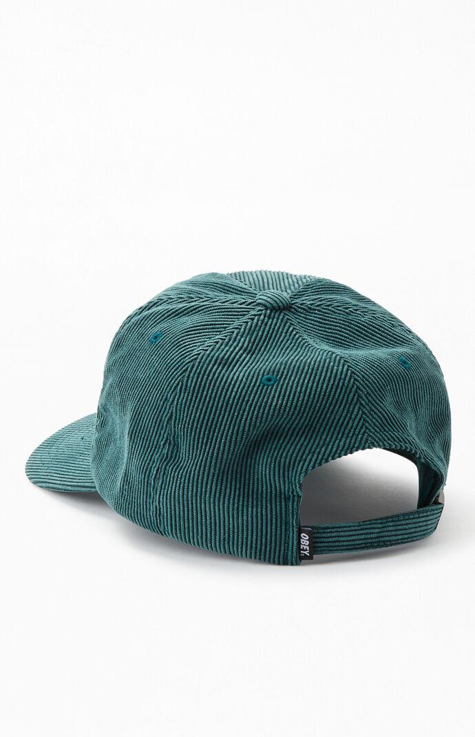 Obey Corduroy Higher Strapback Hat in Teal (Green) for Men - Lyst