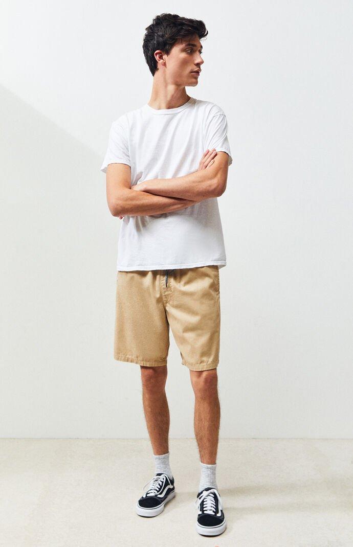 PacSun Cotton Twill Khaki Drawstring 