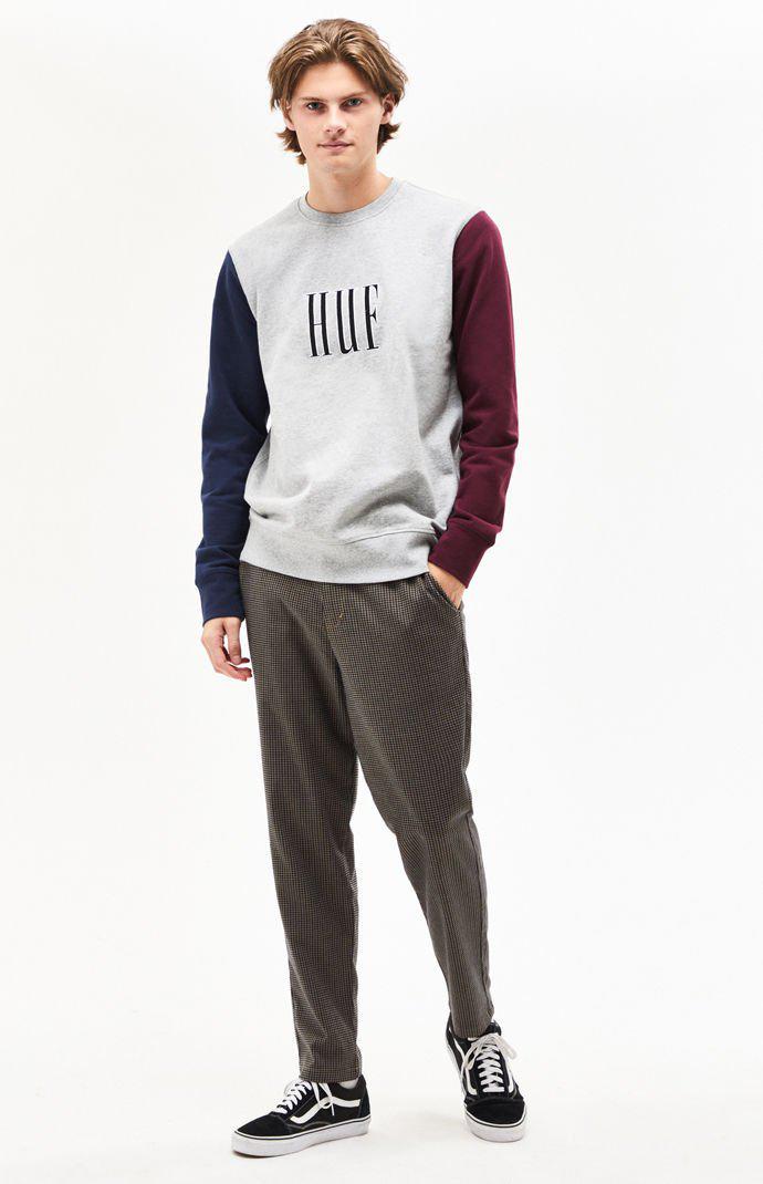 huf crevasse crewneck sweatshirt