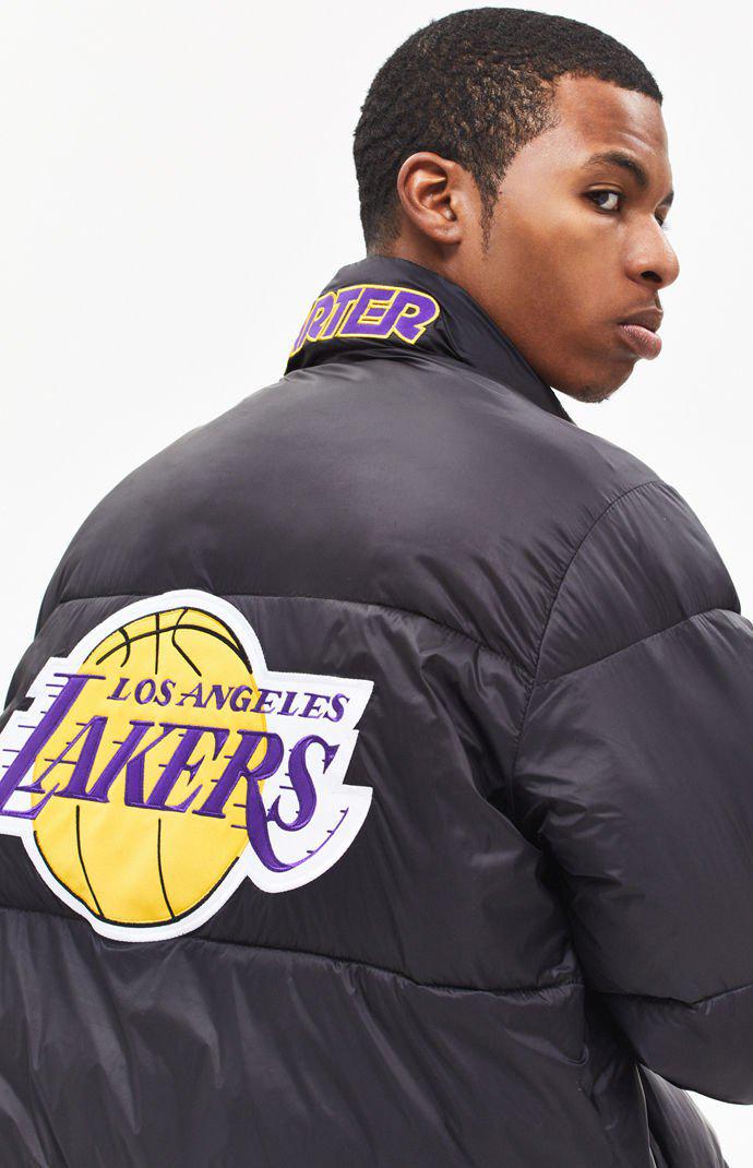 lakers puffer jacket