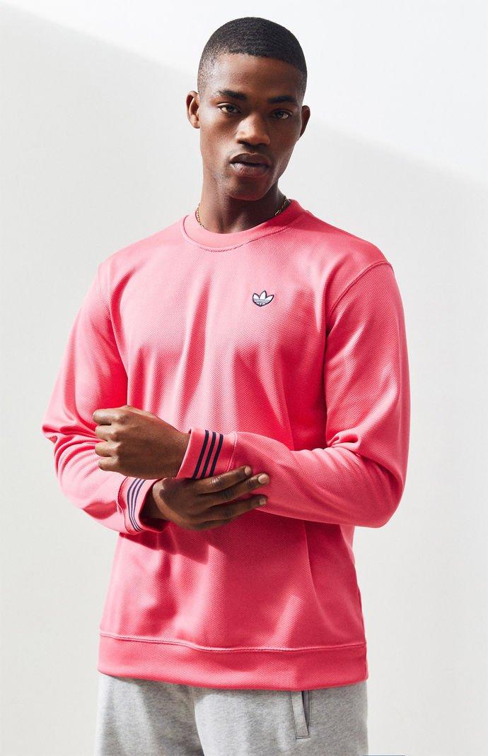 adidas pique crewneck
