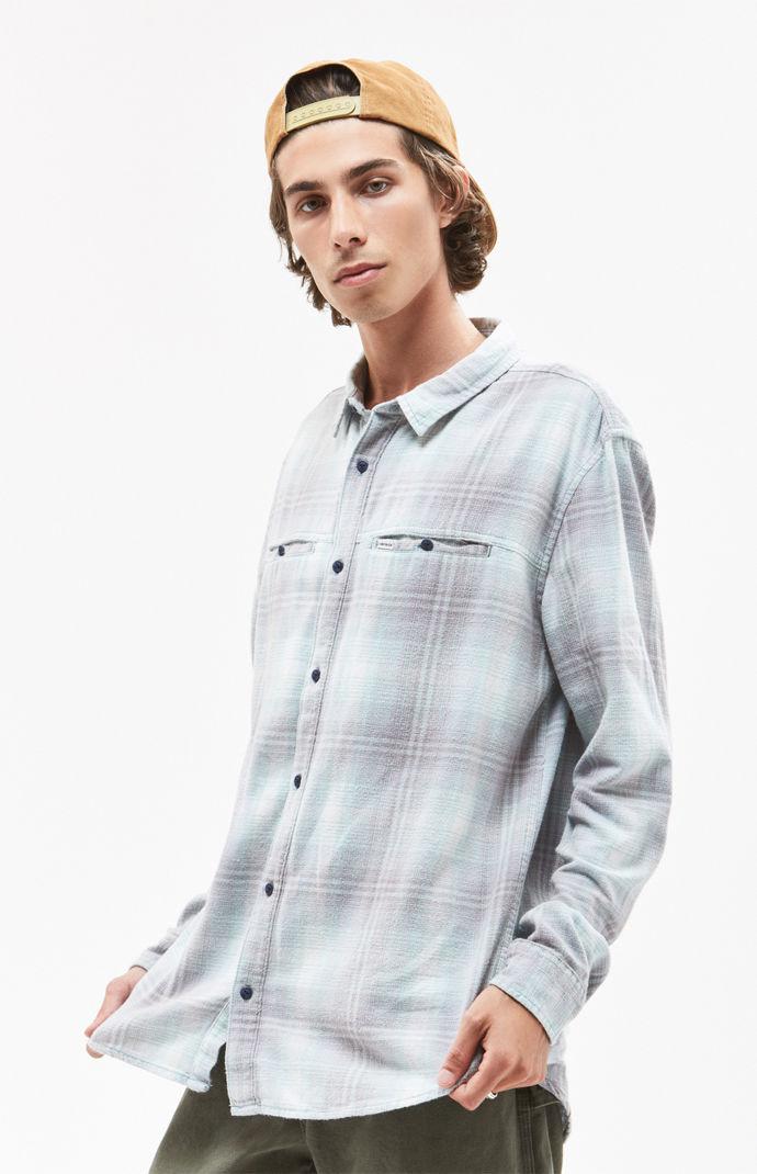 Quiksilver Mens Konga Pass Button Down Flannel Shirt