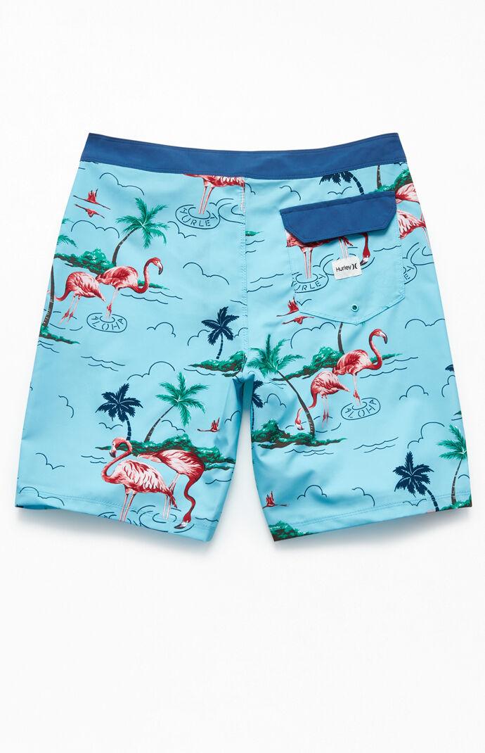 hurley flamingo board shorts