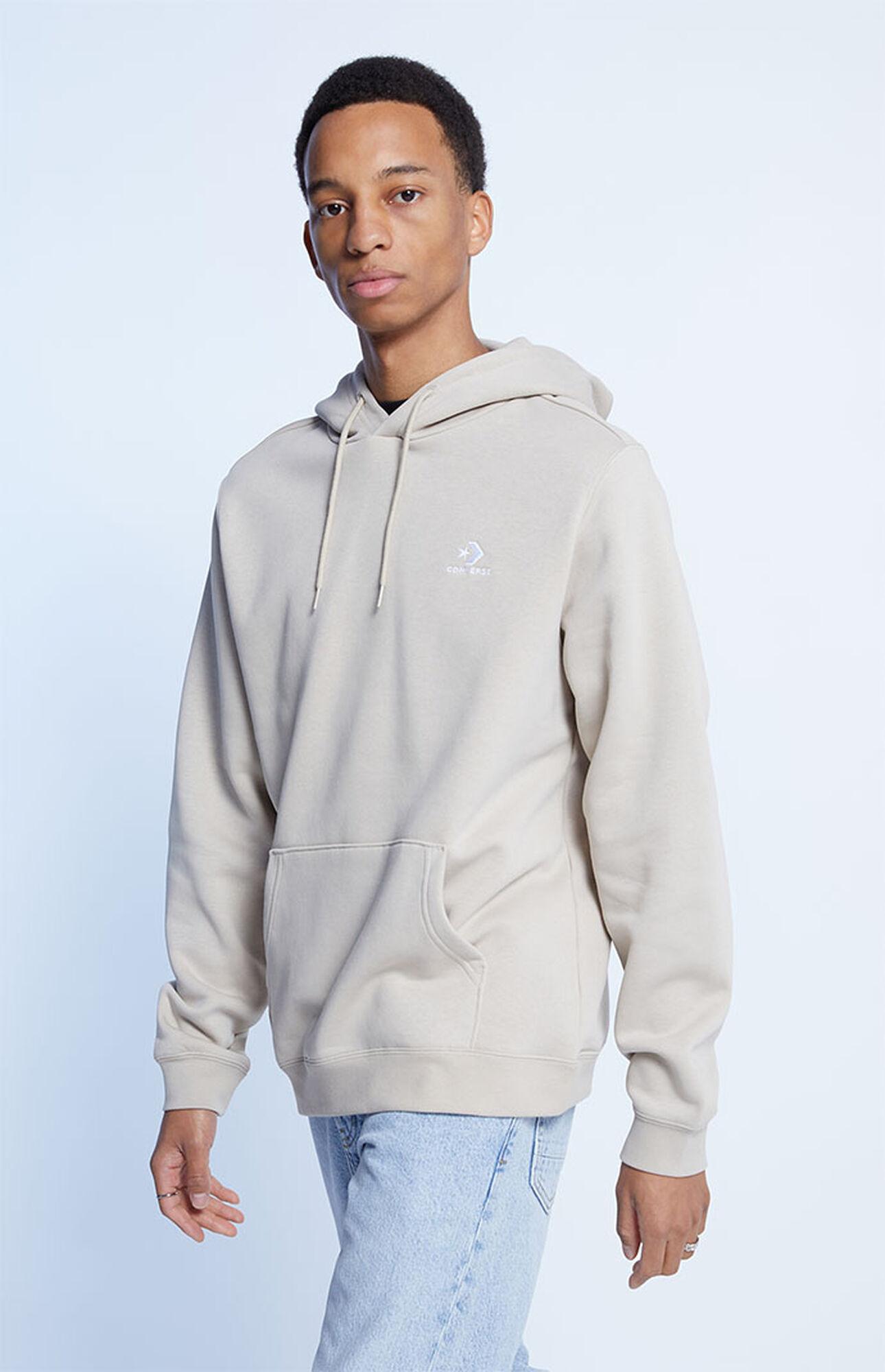 Converse Go To Embroidered Star Hoodie in White for Men | Lyst