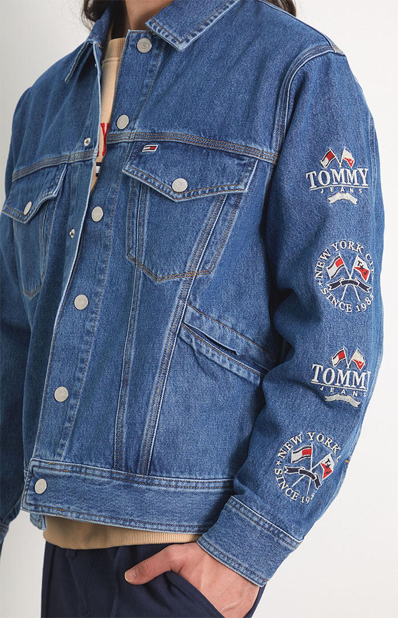 Tommy Hilfiger Oversized Denim Trucker Jacket in Blue for Men | Lyst