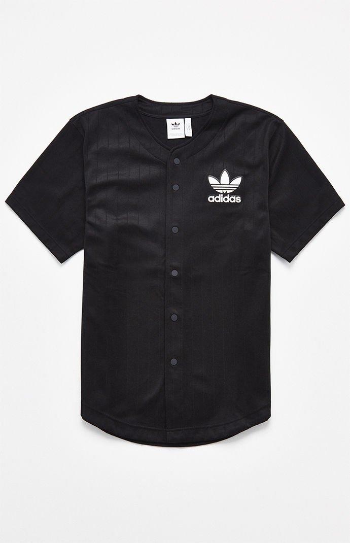 adidas baseball jersey black