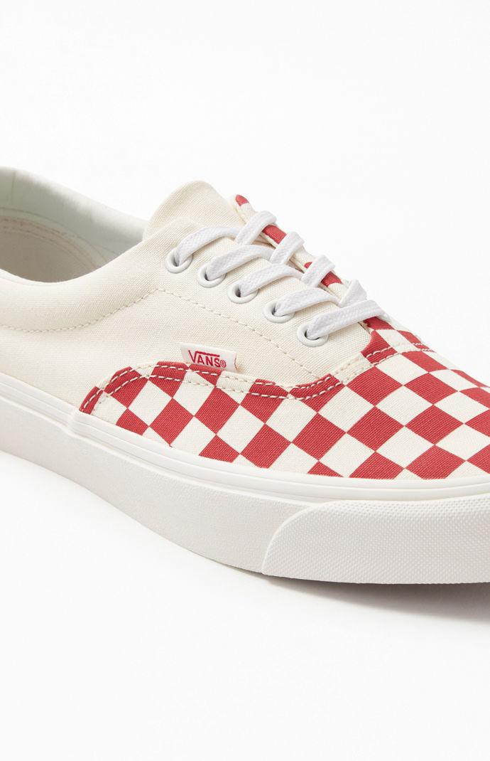 vans black & white podium check era shoes