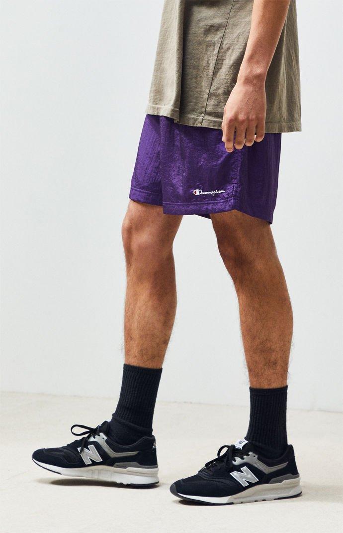 purple champion shorts