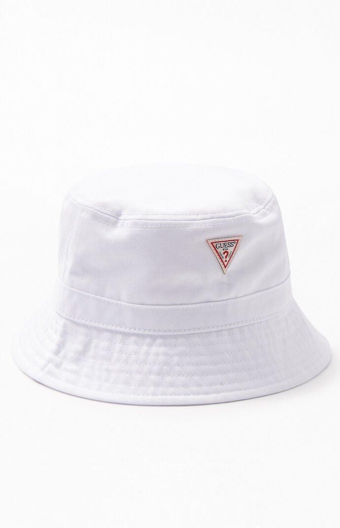 Triangle Bucket Hat in White for -