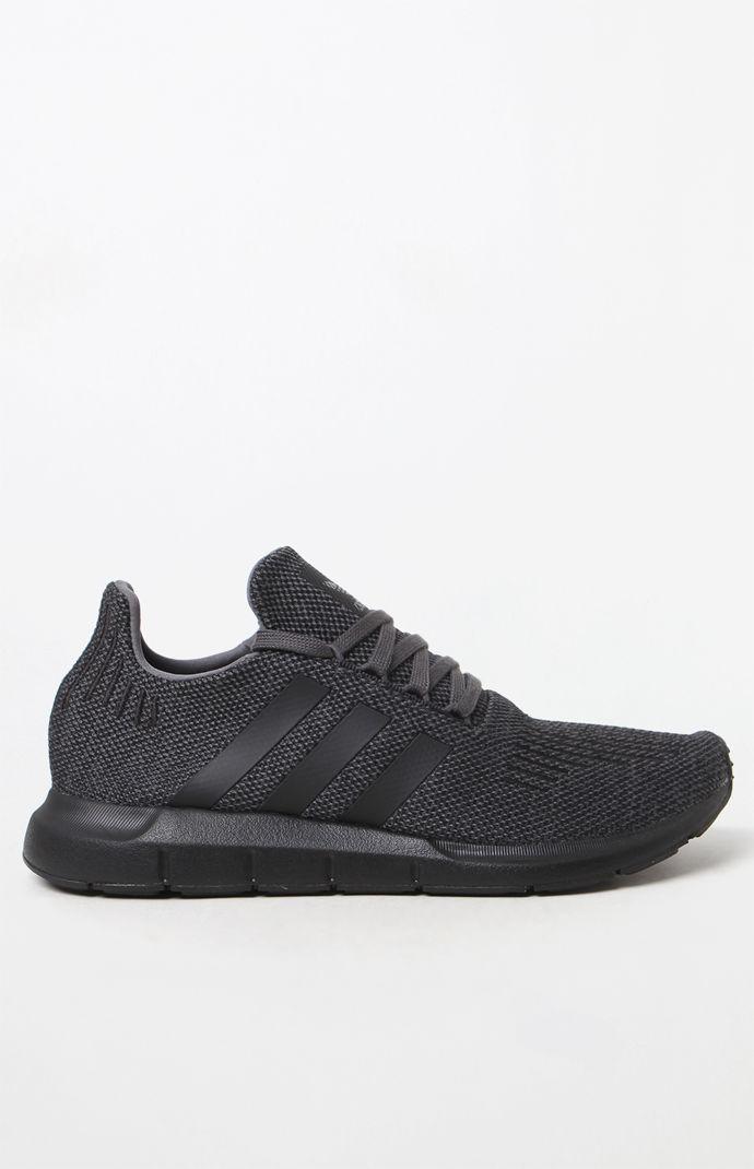 adidas Grey & Black Sole Swift Run Shoes in Gray for Men | Lyst