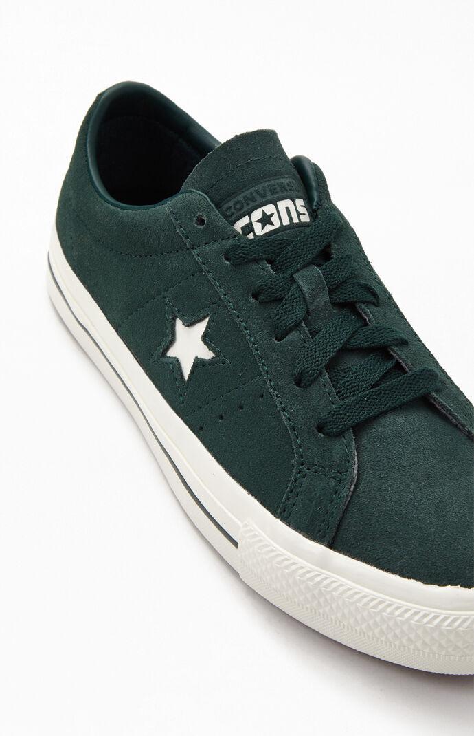 Converse Emerald One Star Pro Suede Shoes in Green for Men | Lyst