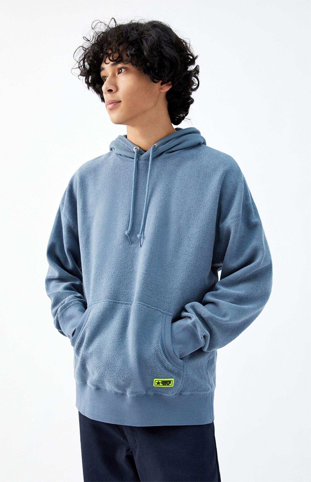 converse hoodie blue