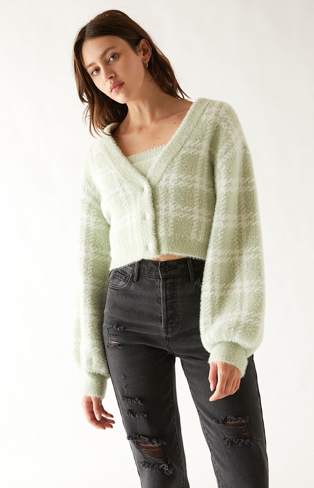 pacsun cropped cardigan