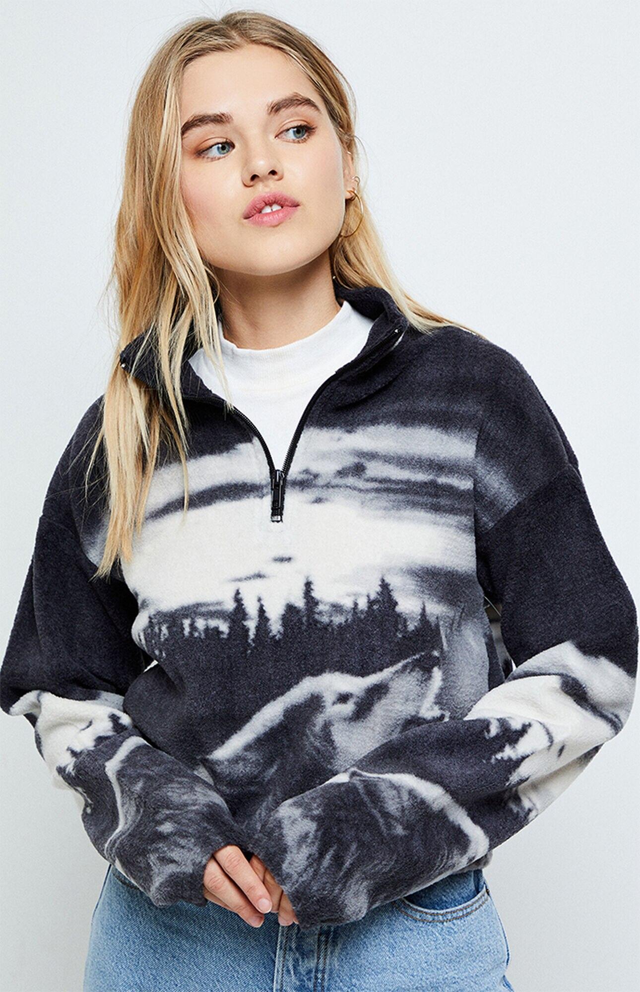 la hearts half zip sweatshirt