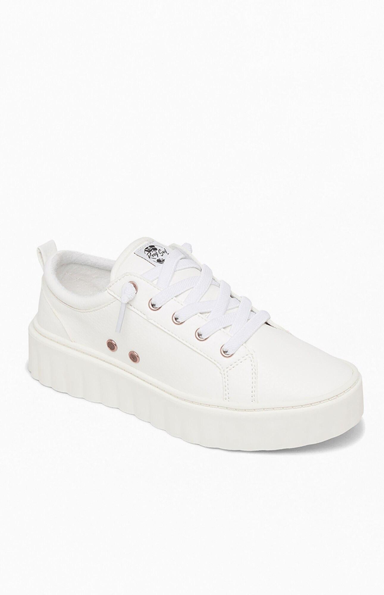 Roxy Sheila Platform Sneakers in White | Lyst
