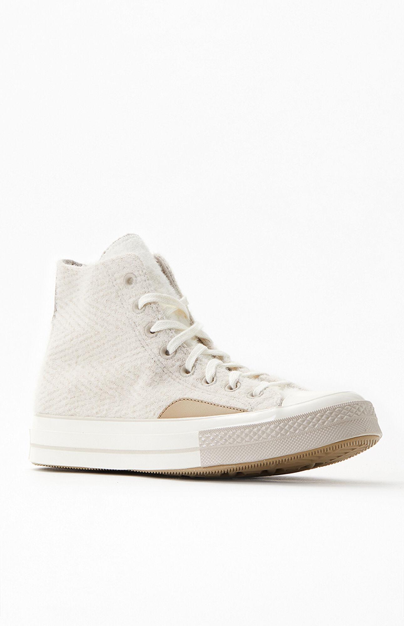 Converse Khaki Chuck 70 Cozy High Top Sneakers in White Lyst