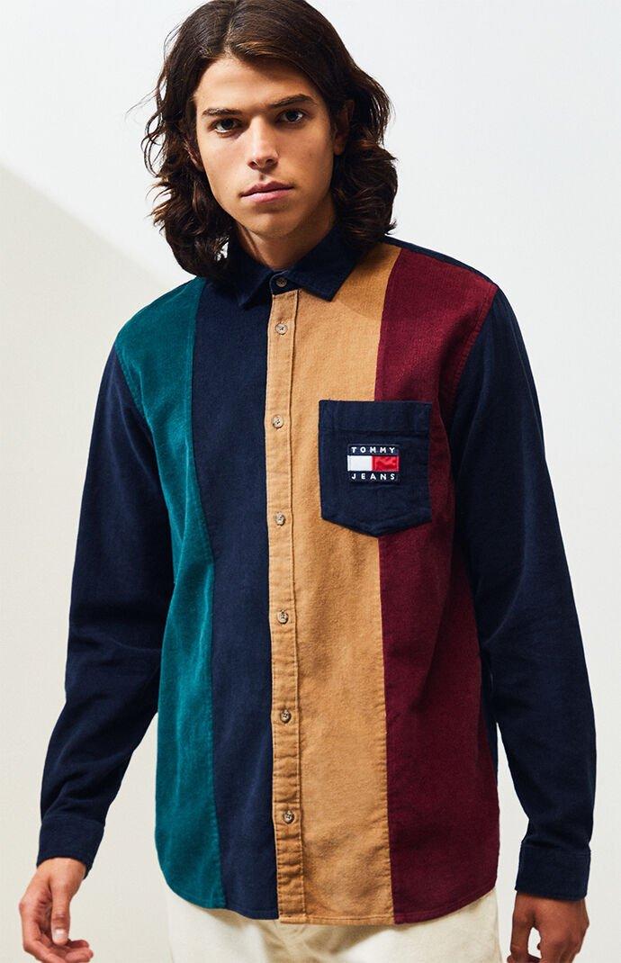tommy hilfiger colorblock shirts