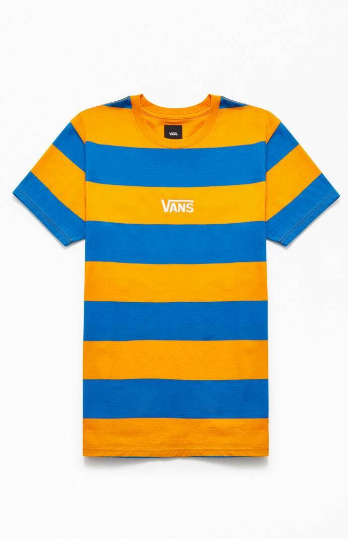 Vans Blue & Yellow Bold Block Striped T-shirt for Men - Lyst