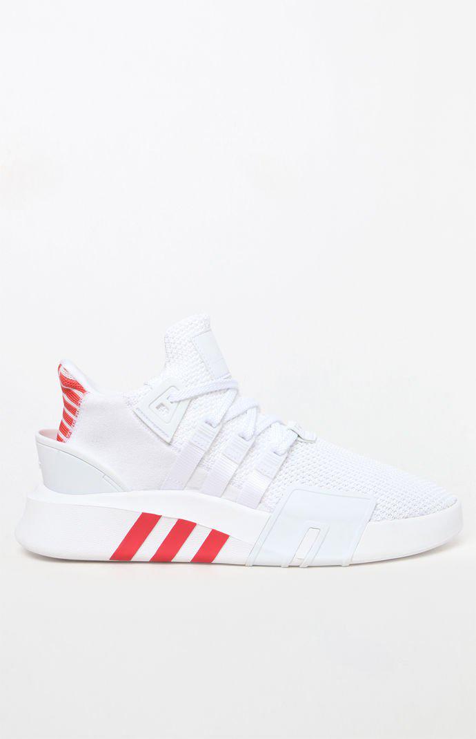 adidas eqt white and red