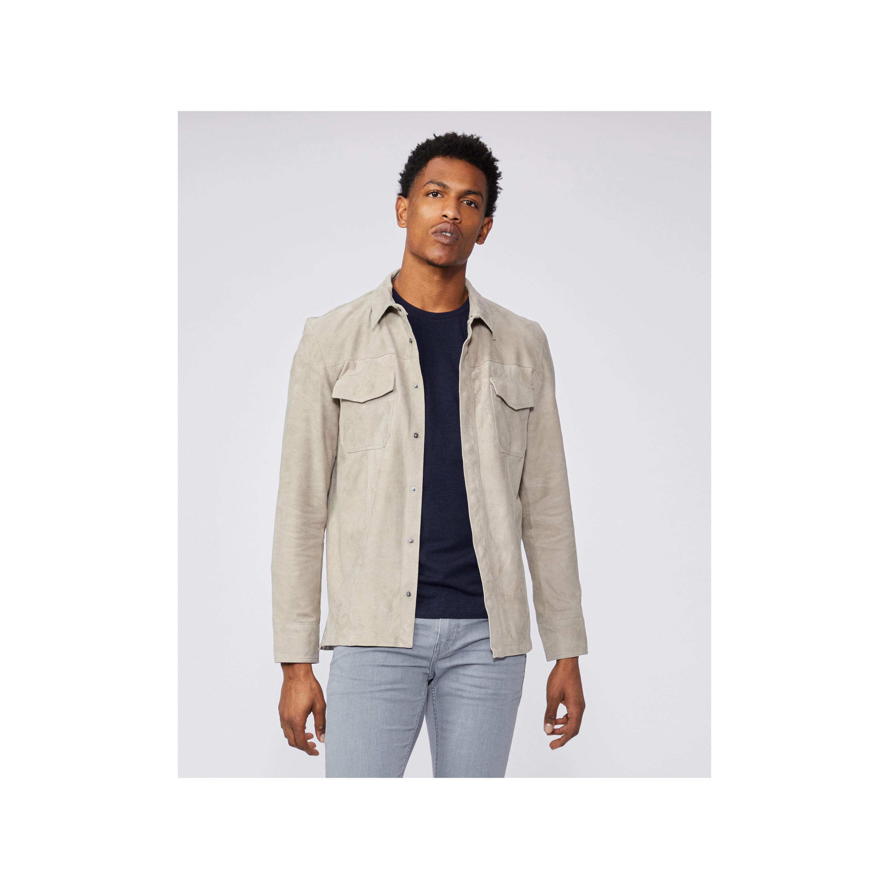 PAIGE Exclusive* Baltimore Shacket in Beige Ash (Natural) for Men | Lyst