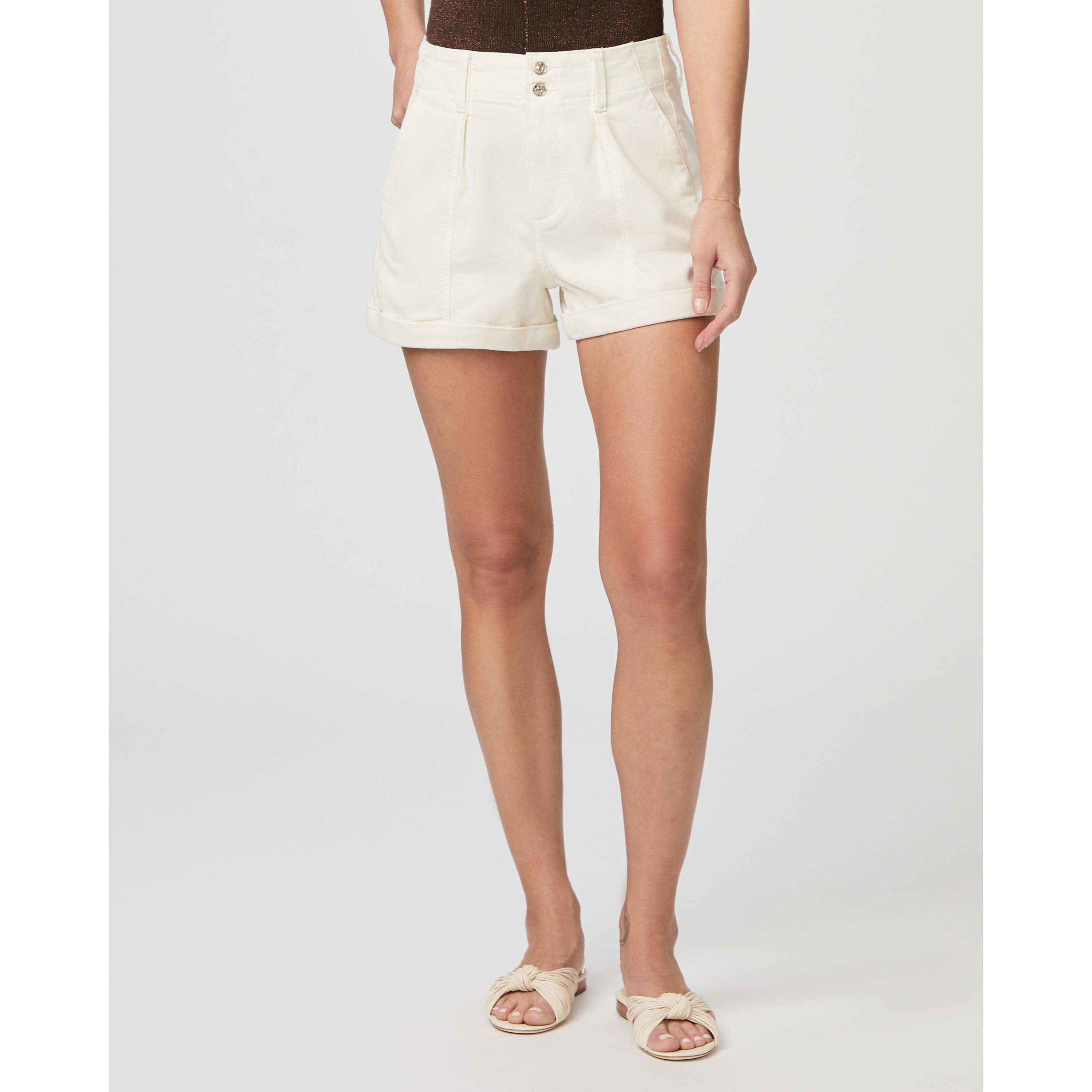 PAIGE Brooklyn Short in White | Lyst