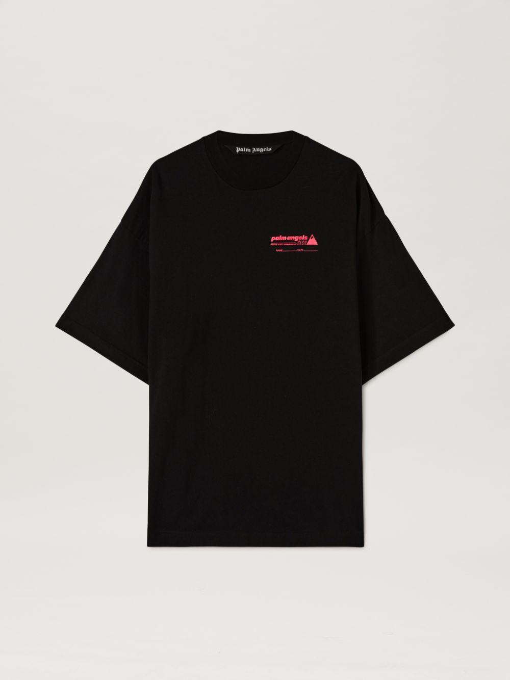 Tシャツ・カットソー PALM ANGELS PALM SOFT FIT T-SHIRT SKI CLUB Palm Angels Ski Club Cotton T-shirt | Black | FARFETCH