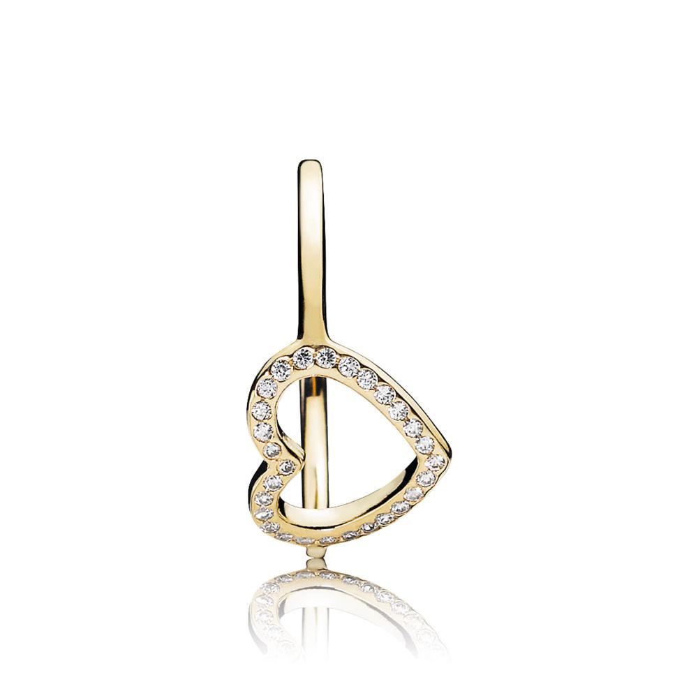 Pandora captured shop heart ring