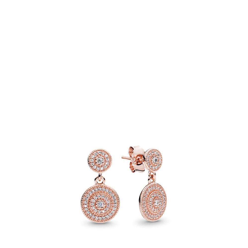 PANDORA Elegant Sparkle Dangle Earrings 