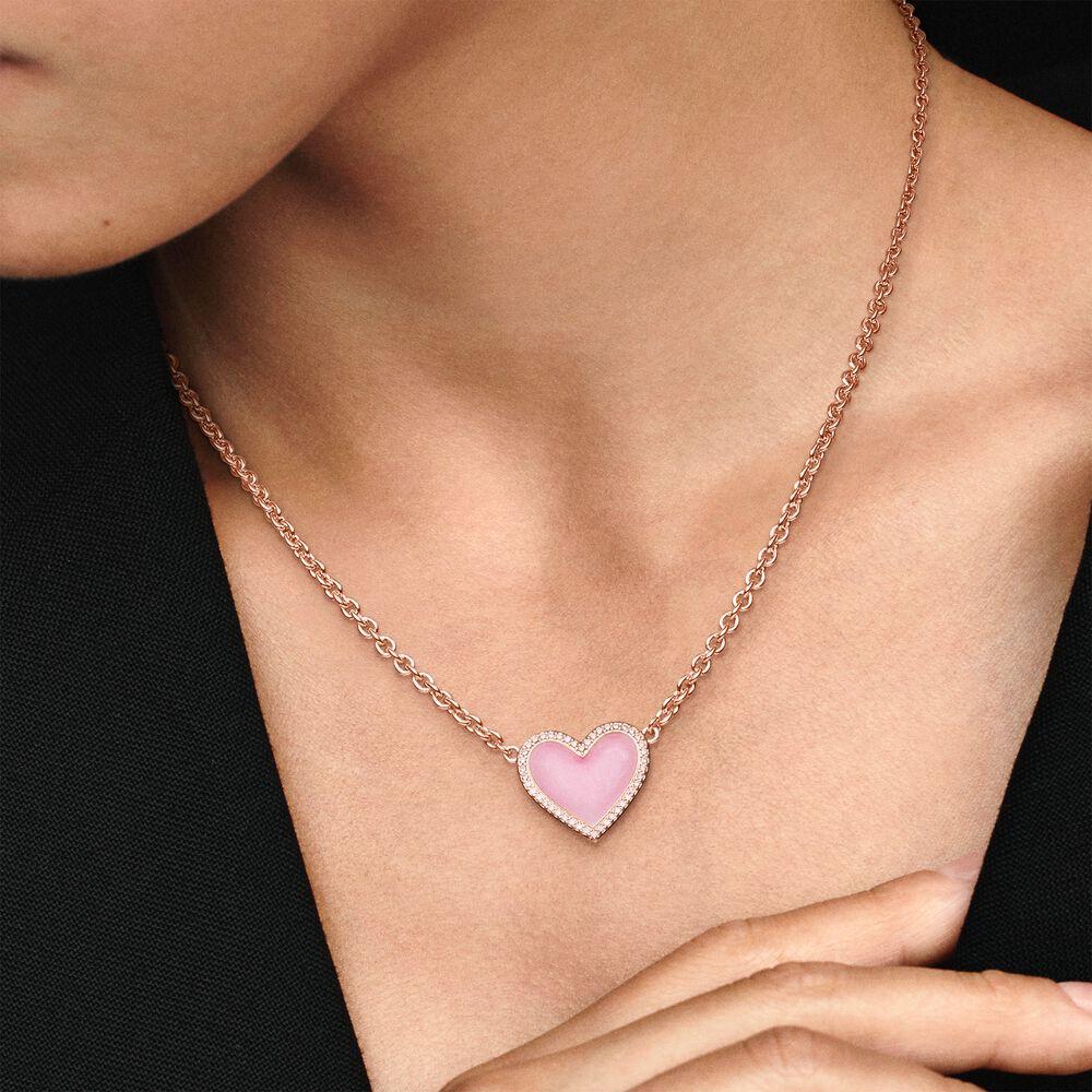 Pandora Pink Heart Necklace Top Sellers 