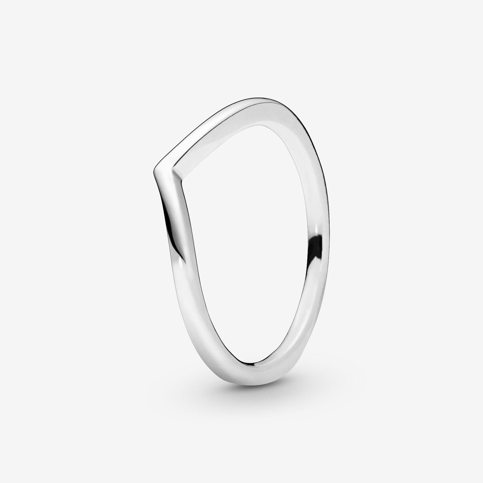 PANDORA Polished Wishbone Ring in Silver (Metallic) - Lyst