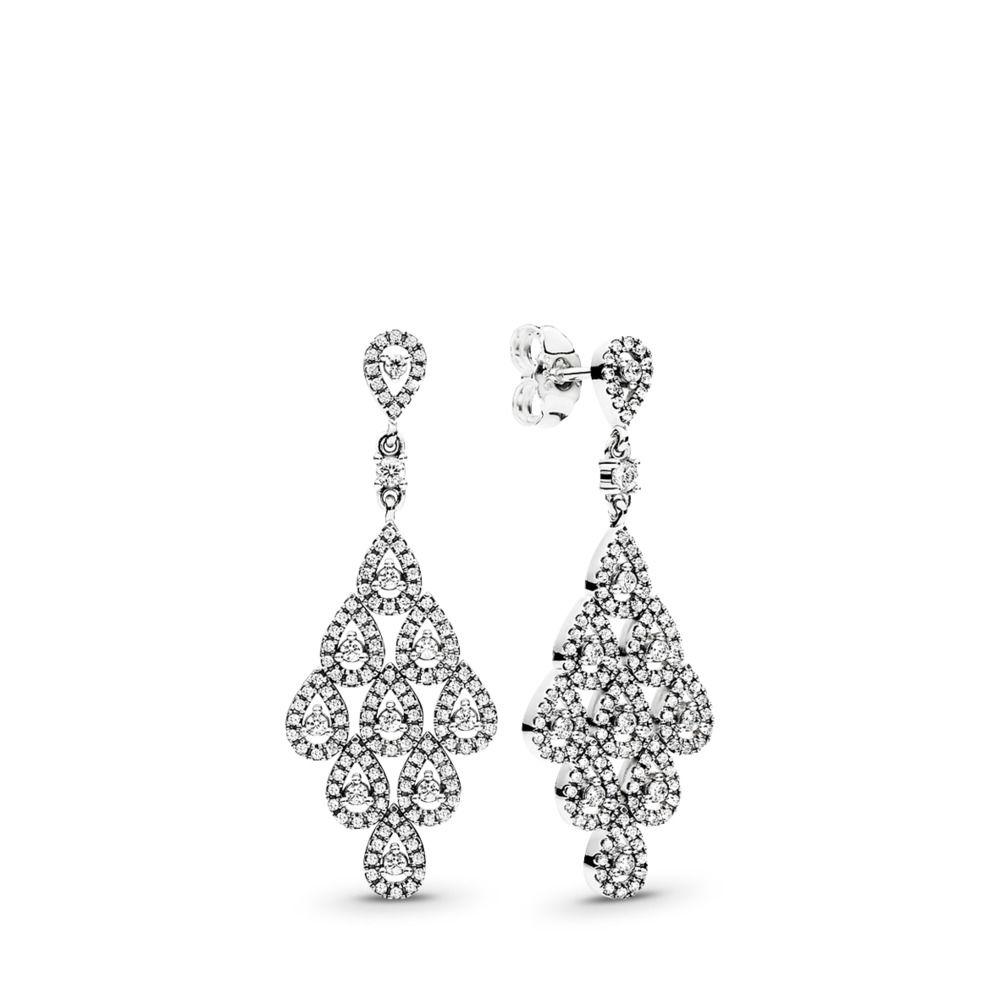 Pandora Sparkling Teardrop Chandelier Earrings Lyst Pandora Sparkling Teardrop Chandelier, Pandora Sparkling Teardrop Chandelier Earrings