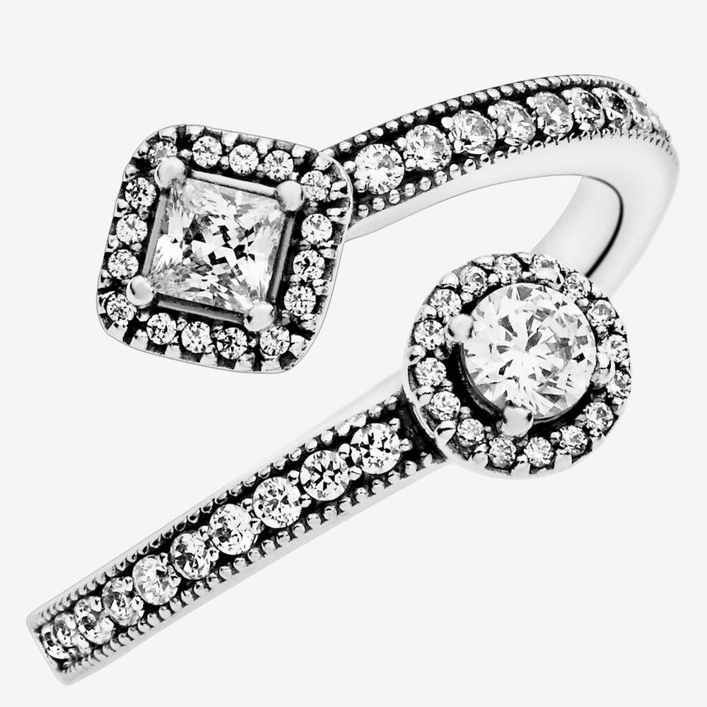 PANDORA Sparkling Square \u0026 Circle Open 
