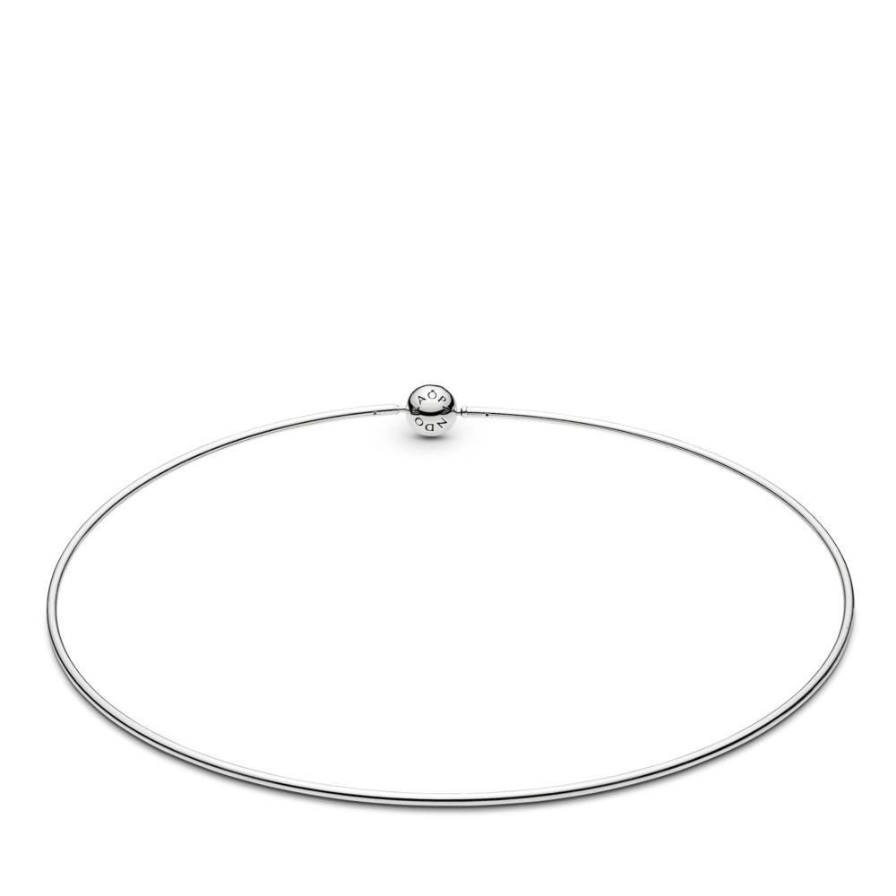 PANDORA Essence Sterling Silver Necklace in Metallic | Lyst