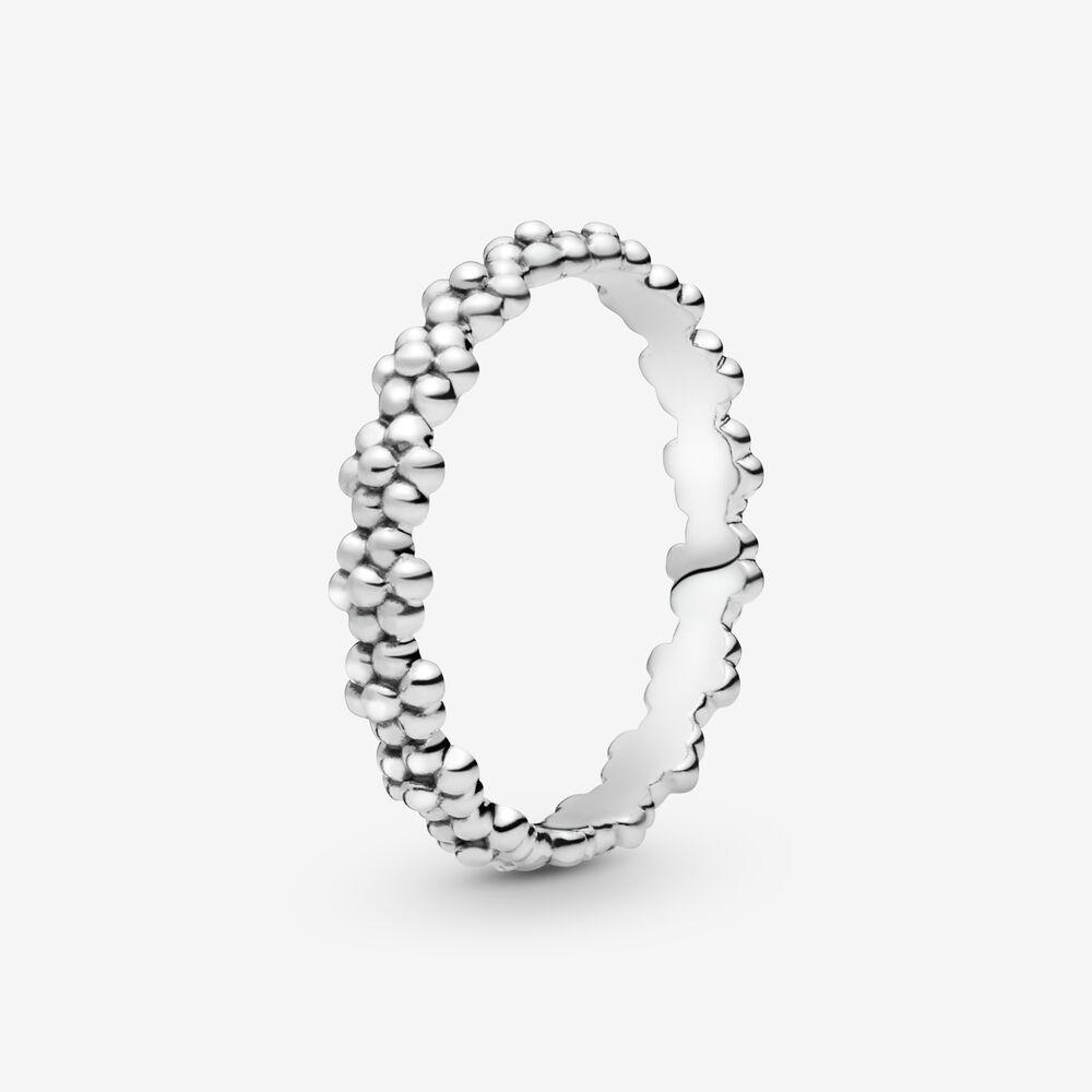 PANDORA Classic Daisy Flower Band Ring in Metallic Lyst