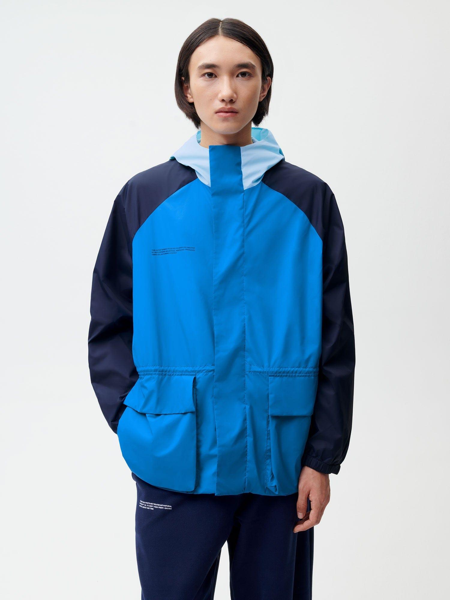 PANGAIA Recycled Nylon Color Block Jacket in Blue for Men | Lyst UK