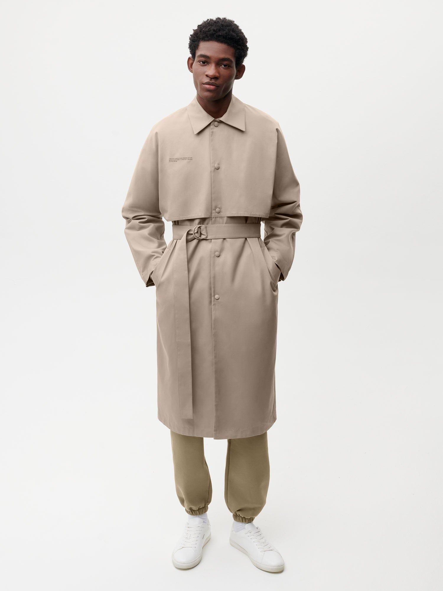 PANGAIA Organic Cotton Trench Coat in Natural for Men Lyst UK