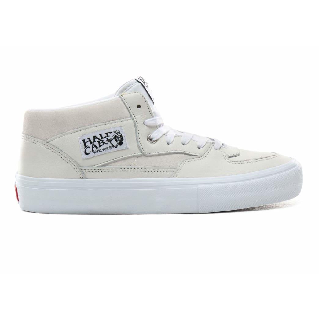 vans white leather shoes