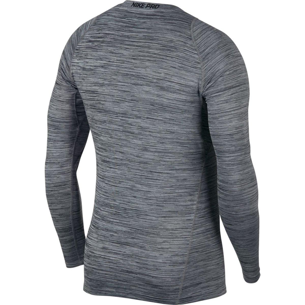 nike men's pro heather long sleeve fitted shirt