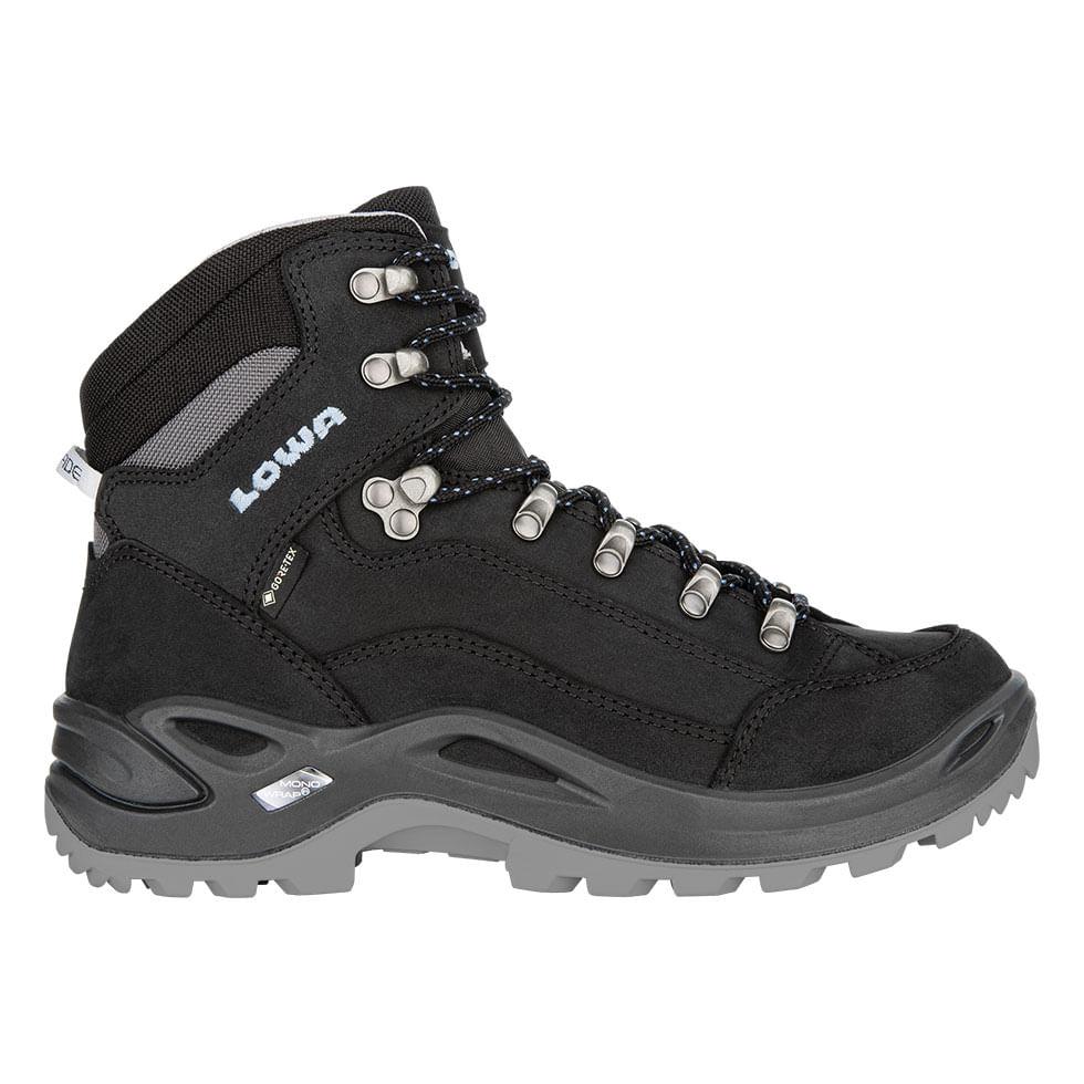 Lowa Wo Renegade Gtx Mid Hiking Boots in Black | Lyst