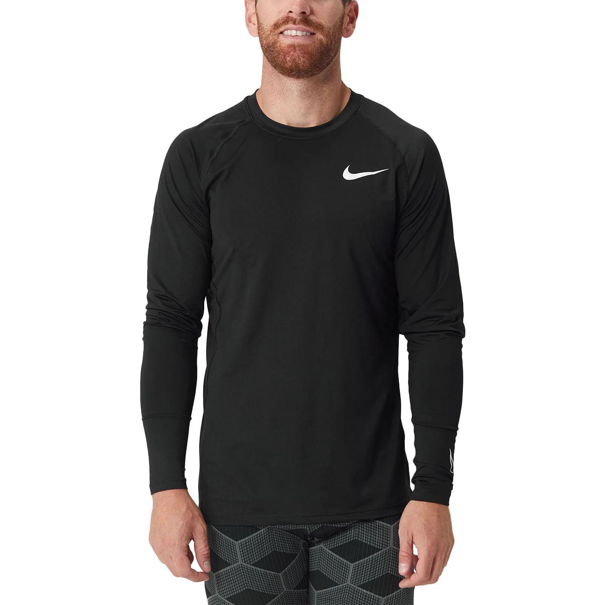 Nike Pro Dri-fit Long Sleeve Fitted Top in Black for Men | Lyst
