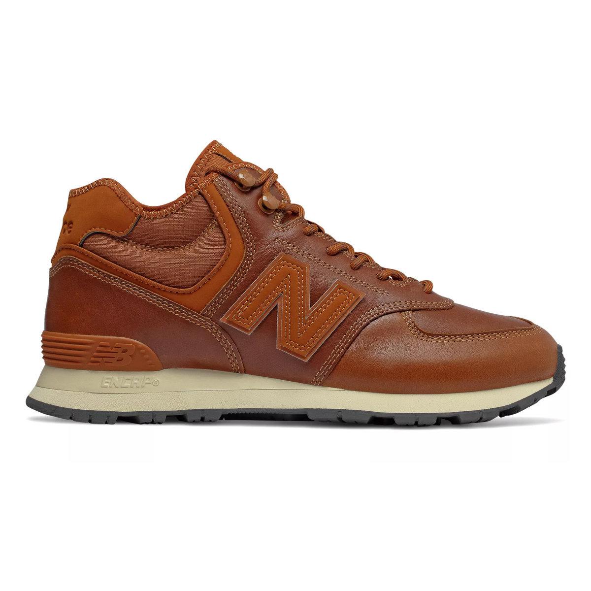 New Balance Leather Iconic 574 Sneaker in Brown for Men - Lyst