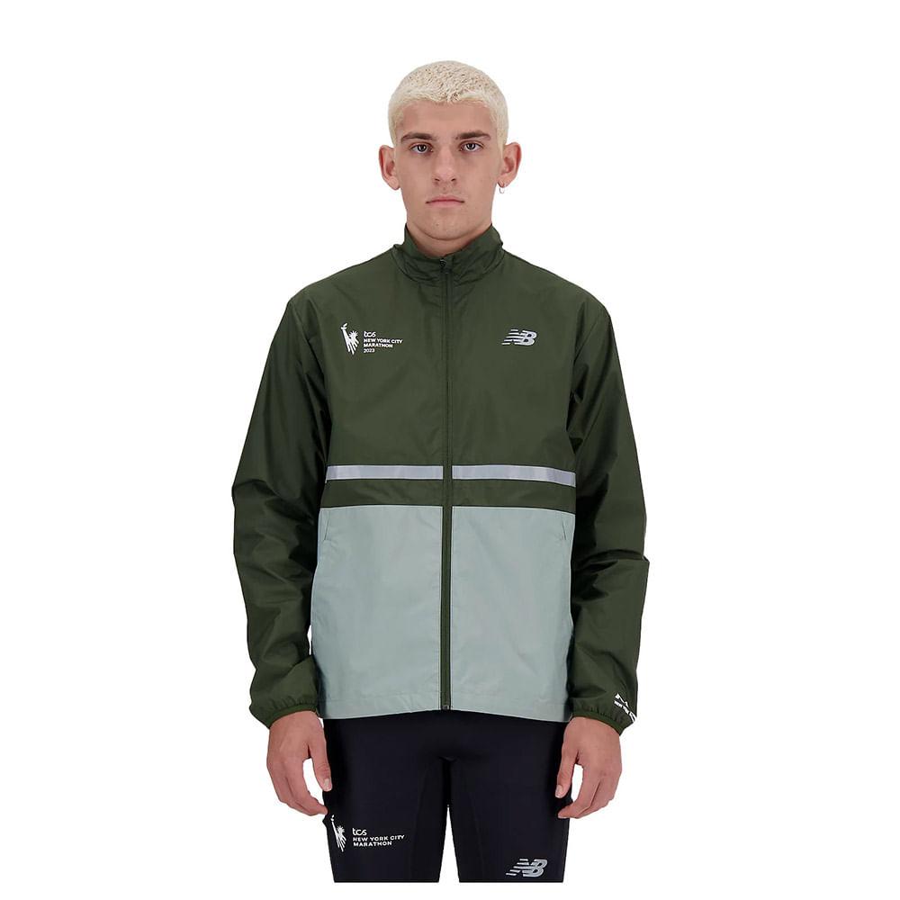 New Balance Nycm Marathon Jacket in Green for Men | Lyst