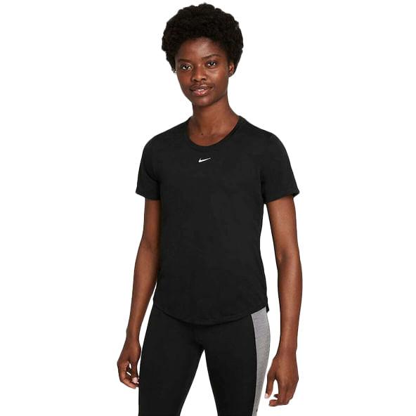 Nike Short Sleeve Dri Fit One in Black | Lyst